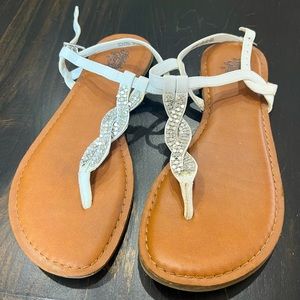 White Gem Sandals